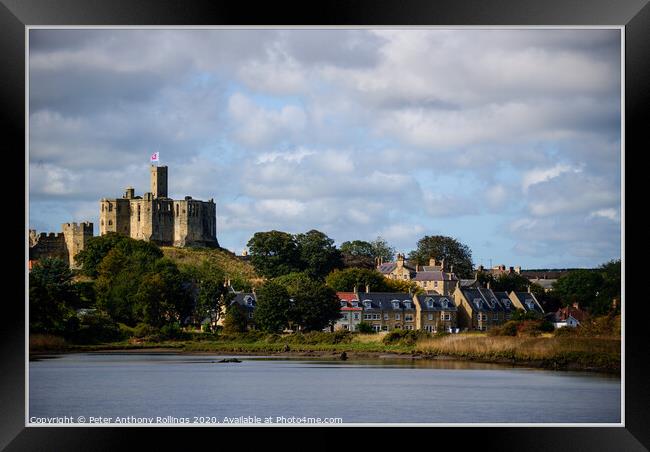 Warkworth Castle Framed Print by Peter Anthony Rollings