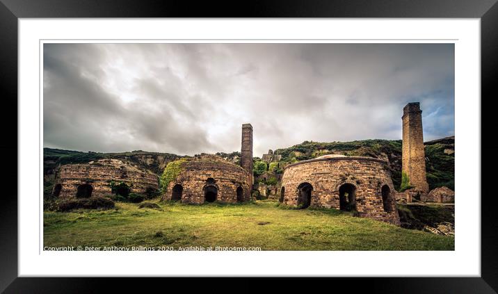 Porth Wen Brickworks Framed Mounted Print by Peter Anthony Rollings