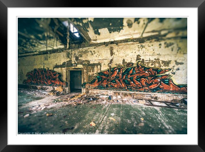 Ruination Framed Mounted Print by Peter Anthony Rollings
