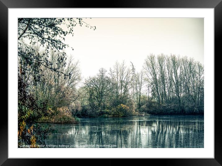 On Frozen Ponds Framed Mounted Print by Peter Anthony Rollings