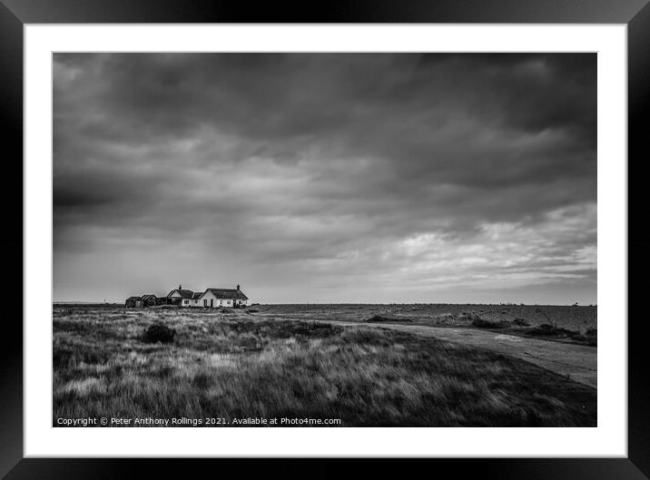 Shingle Street Framed Mounted Print by Peter Anthony Rollings