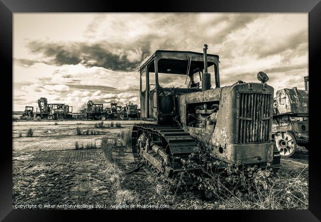 Rust & Ruin Framed Print by Peter Anthony Rollings