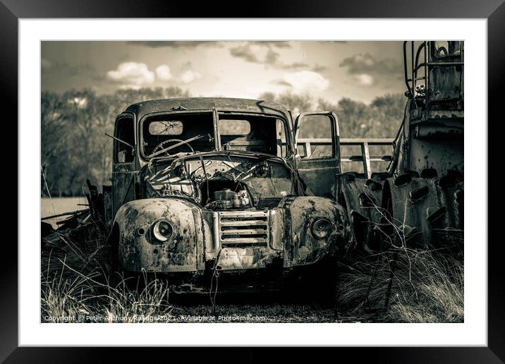 Rust & Ruin Framed Mounted Print by Peter Anthony Rollings