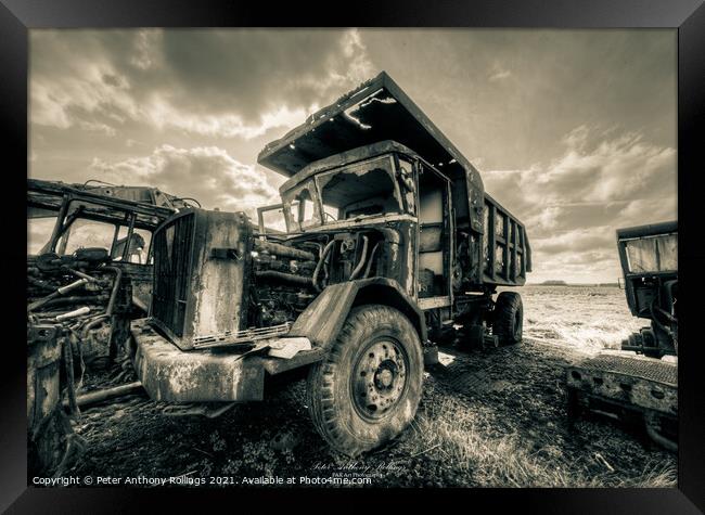 Rust & Ruin Framed Print by Peter Anthony Rollings