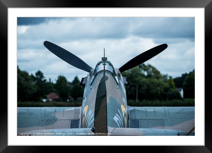 Hawker Hurricane P2902 Framed Mounted Print by Peter Anthony Rollings