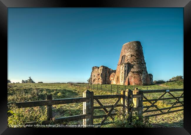 St Benets Abbey Framed Print by Peter Anthony Rollings