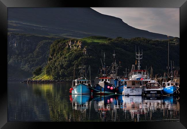 Portree Harbour Framed Print by Frank Heumann