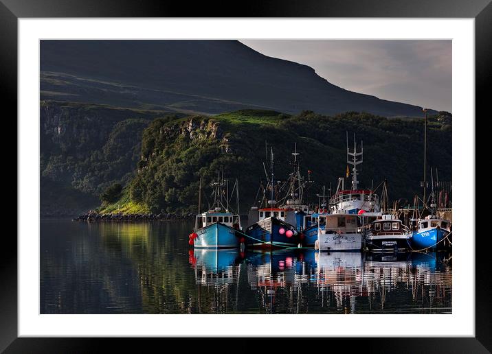 Portree Harbour Framed Mounted Print by Frank Heumann