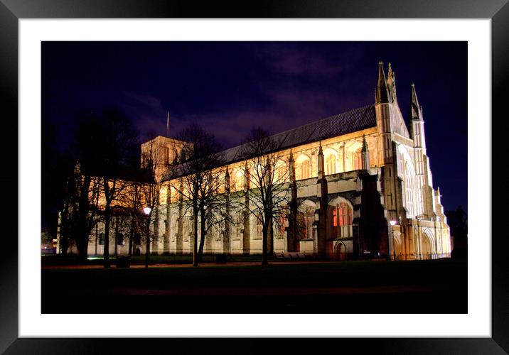 Winchester Cathedral Framed Mounted Print by Nick Keown