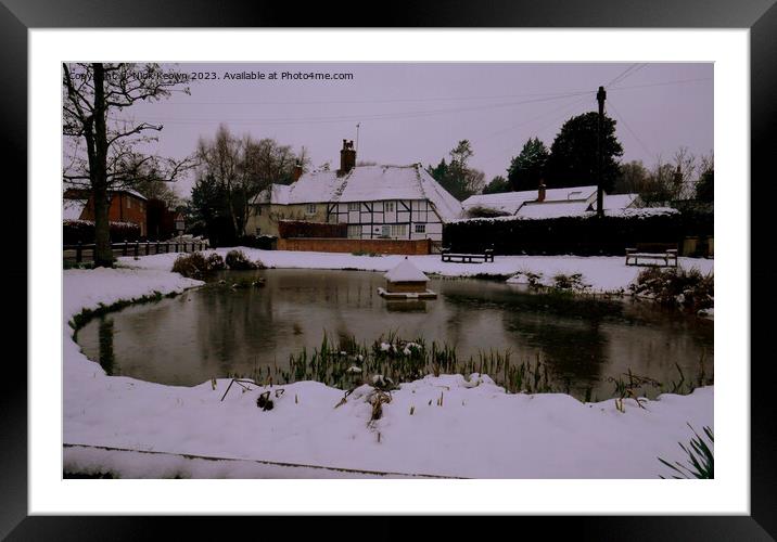 Village Scene Framed Mounted Print by Nick Keown