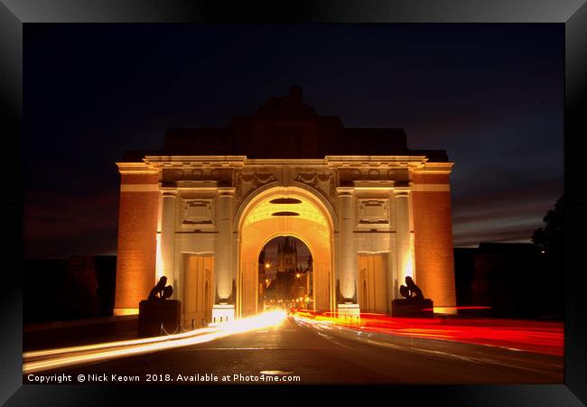 Menin Gate Ypres Framed Print by Nick Keown