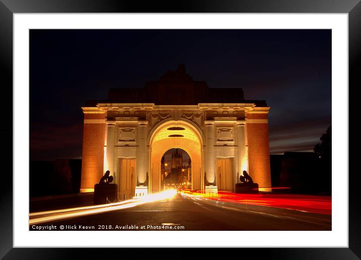 Menin Gate Ypres Framed Mounted Print by Nick Keown