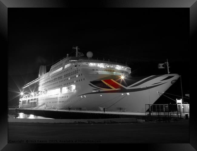 P&O Cruise Ship Oriana  Framed Print by Nick Keown
