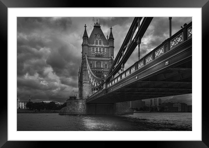 London Tower Bridge Framed Mounted Print by Tony Swain
