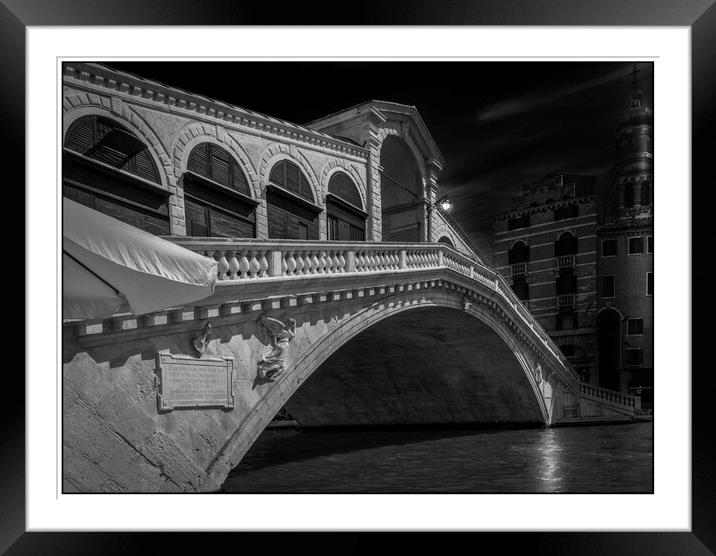 Rialto Bridge Framed Mounted Print by Tony Swain