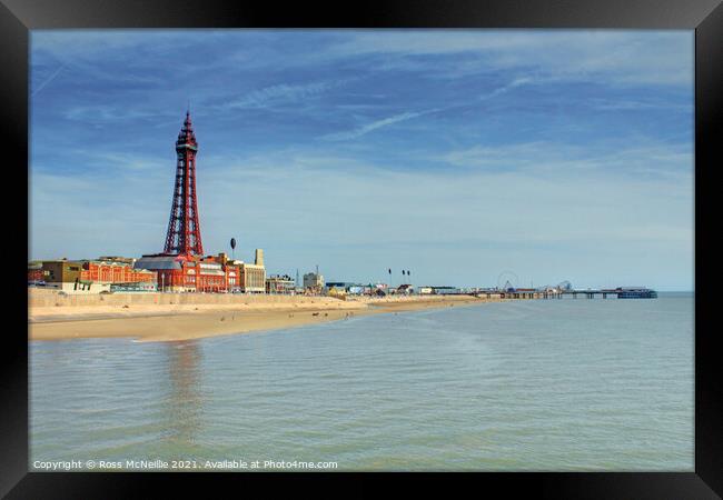 Majestic Blackpool Tower Framed Print by Ross McNeillie