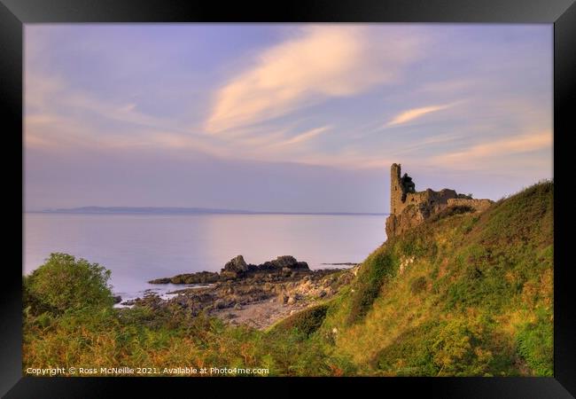 The Majestic Ruins of Dunure Castle Framed Print by Ross McNeillie