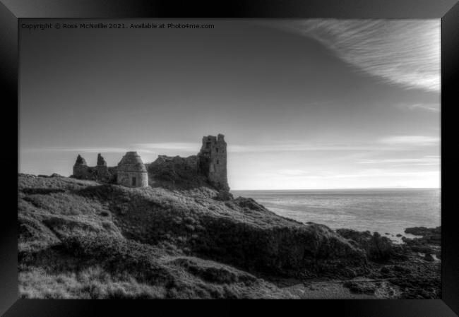 Dunure Castle and Doocot Framed Print by Ross McNeillie