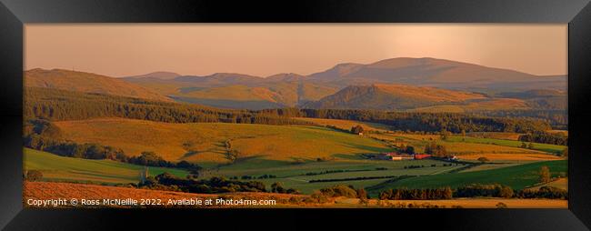 Majestic Southern Uplands Sunset Framed Print by Ross McNeillie