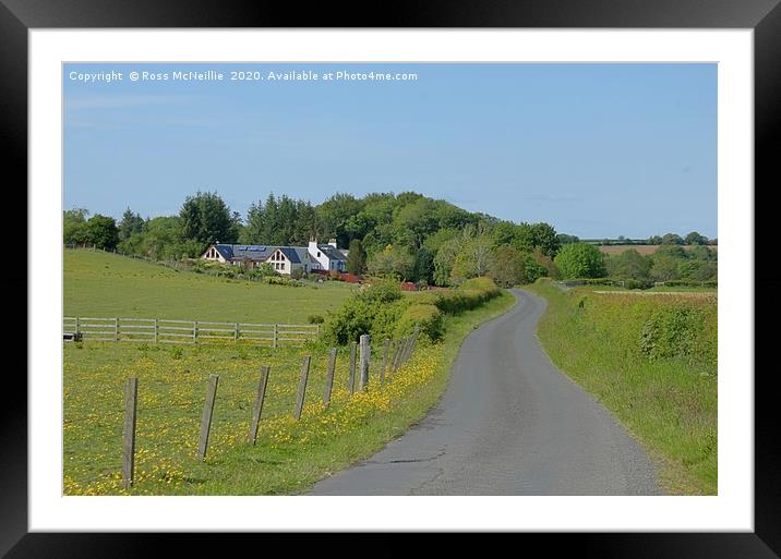 The Road to Kilmore and Beyond Framed Mounted Print by Ross McNeillie