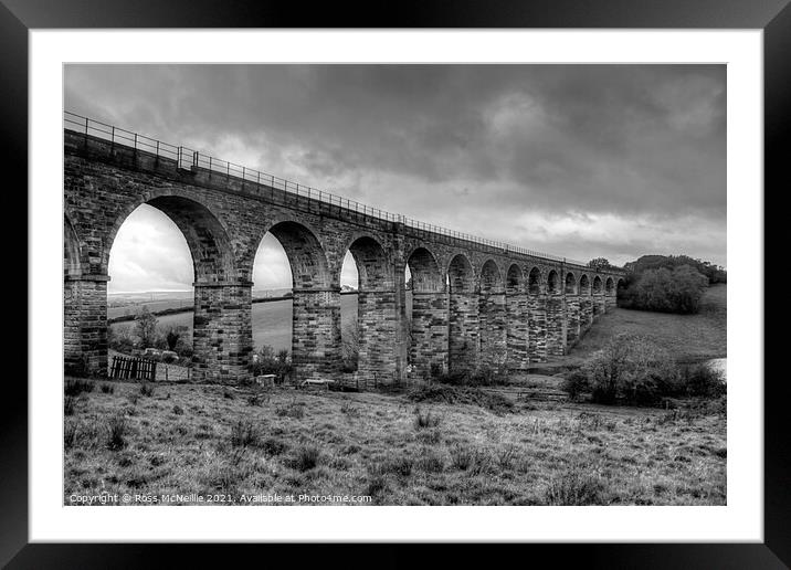 Majestic Burnton Viaduct Framed Mounted Print by Ross McNeillie