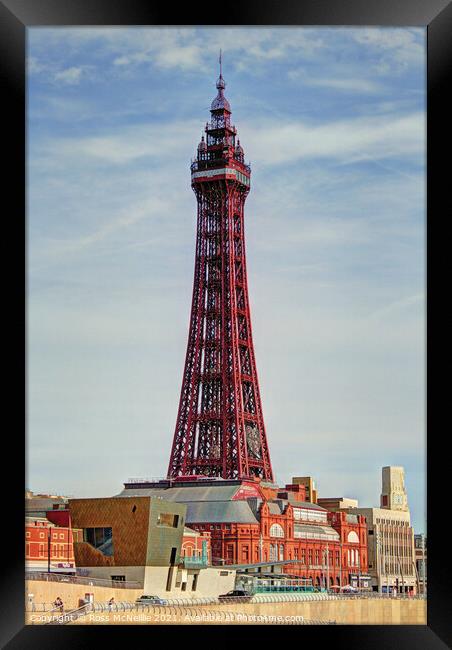 Blackpool Tower Framed Print by Ross McNeillie