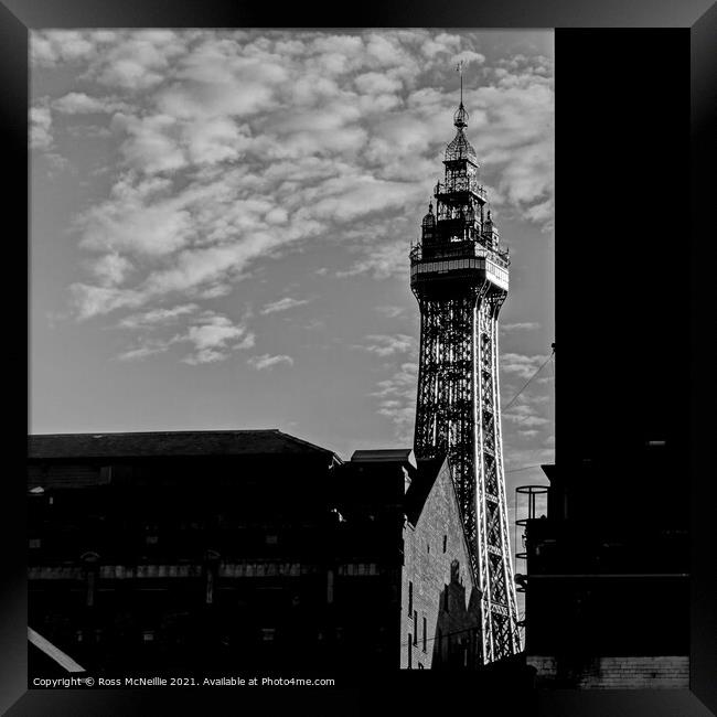 Blackpool Tower - A lost view.  Framed Print by Ross McNeillie