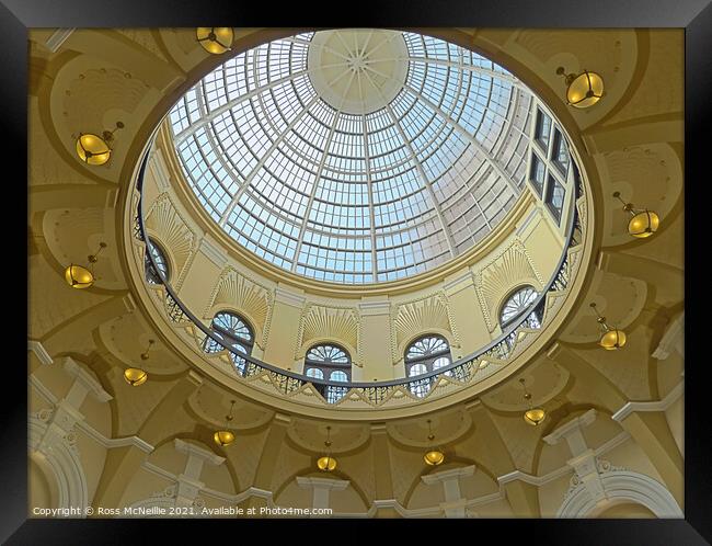 Blackpool Winter Gardens Dome Framed Print by Ross McNeillie