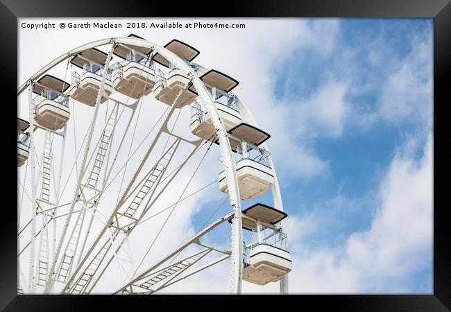 Barry Island Ferris Wheel Framed Print by Gareth Maclean