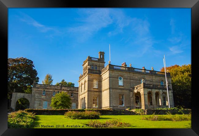 Park Howard Mansion Autumn Shot Framed Print by Gareth Maclean