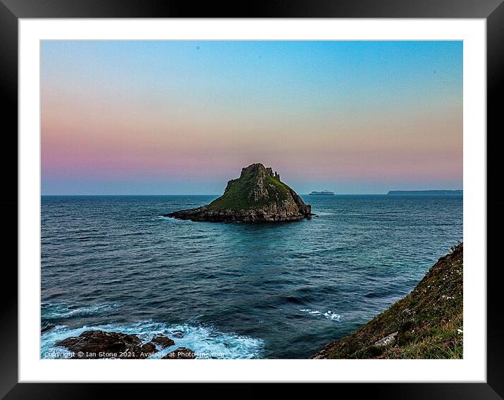 Majestic Sunset Over Thatcher Rock Framed Mounted Print by Ian Stone