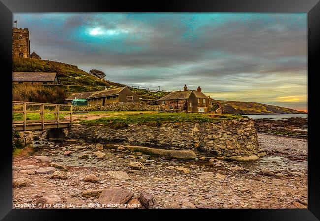 Early morning, at Wembury  Framed Print by Ian Stone