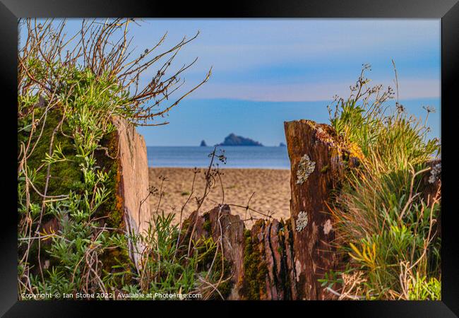 Slapton Sands beach  Framed Print by Ian Stone