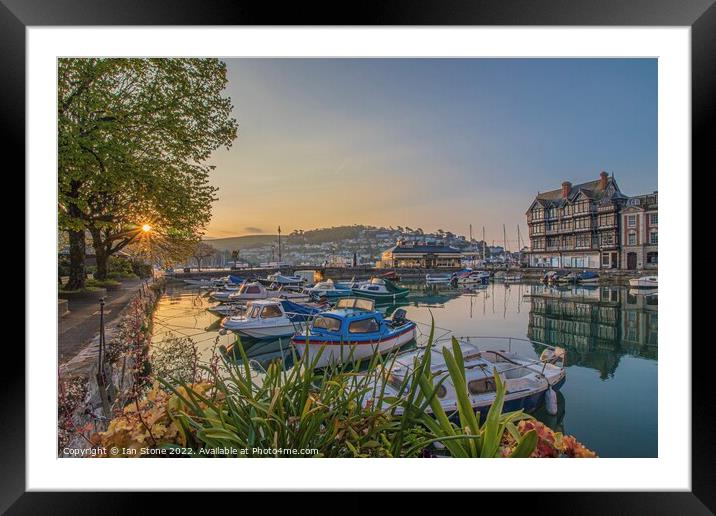 Dartmouth Harbour  Framed Mounted Print by Ian Stone