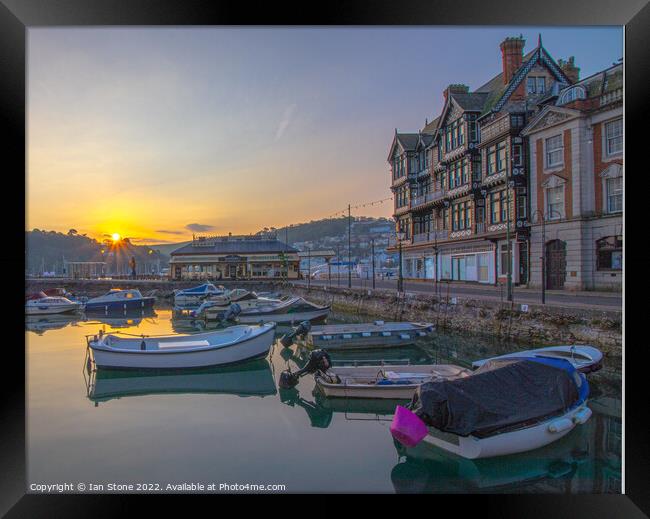 Sunrise in Dartmouth  Framed Print by Ian Stone