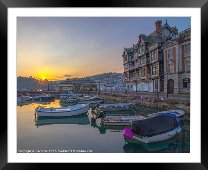 Sunrise in Dartmouth  Framed Mounted Print by Ian Stone