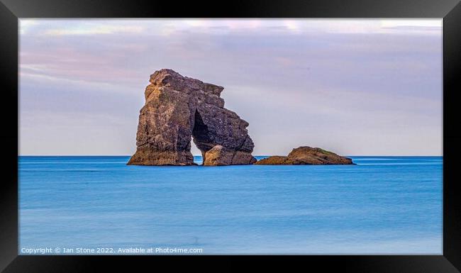 Majestic Thurlestone Rock Framed Print by Ian Stone