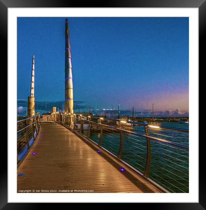 Harbour walk  Framed Mounted Print by Ian Stone