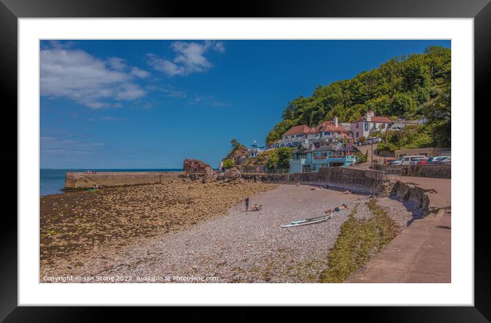 Babbacombe Beach, Torquay  Framed Mounted Print by Ian Stone