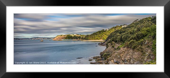 Meadfoot and Torbay from Thatcher Point (panorama) Framed Mounted Print by Ian Stone