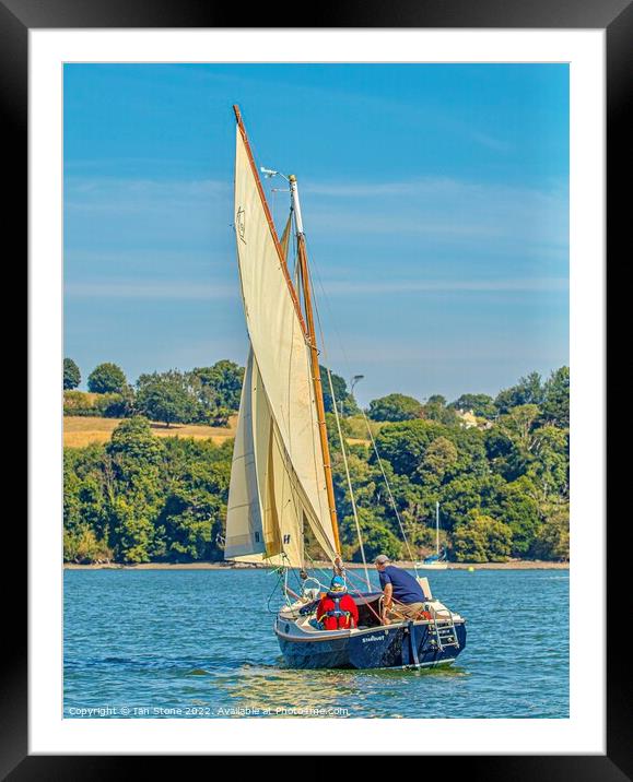 Sailing on the Dart Framed Mounted Print by Ian Stone