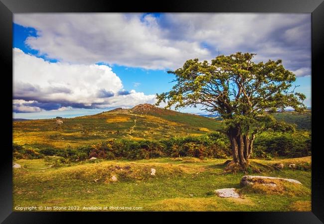 Sharp Tor, Dartmoor  Framed Print by Ian Stone