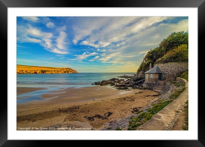 Mothecombe beach  Framed Mounted Print by Ian Stone