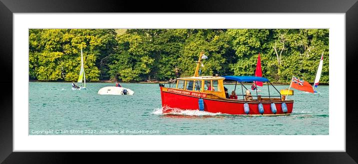 Fun on the River Dart Framed Mounted Print by Ian Stone