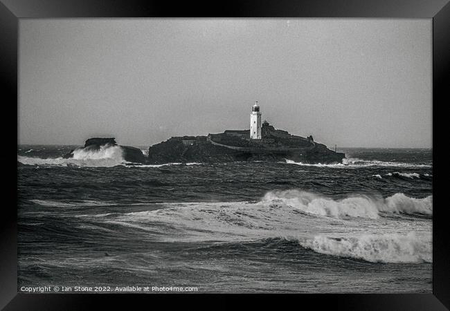 Majestic Godrevy Lighthouse Framed Print by Ian Stone