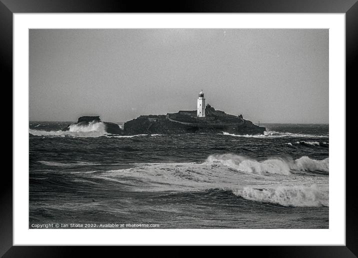 Majestic Godrevy Lighthouse Framed Mounted Print by Ian Stone