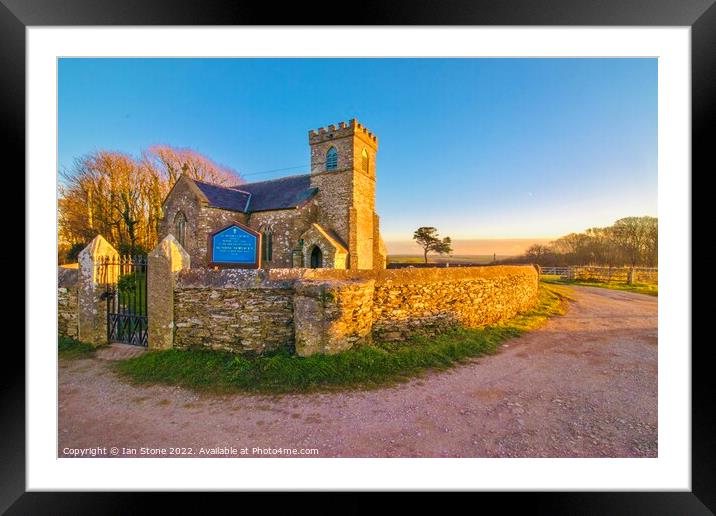 St. Peter’s Church, Buckland-Tout-Saints. Framed Mounted Print by Ian Stone