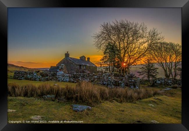 Majestic Sunrise on Dartmoor Framed Print by Ian Stone