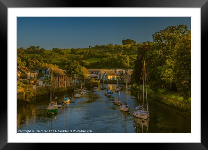 Totnes Golden Hour. Framed Mounted Print by Ian Stone