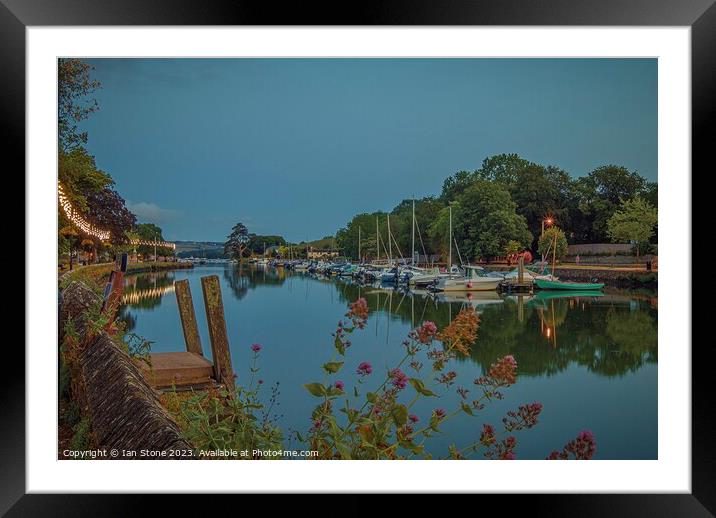 A summer’s evening by the estuary  Framed Mounted Print by Ian Stone